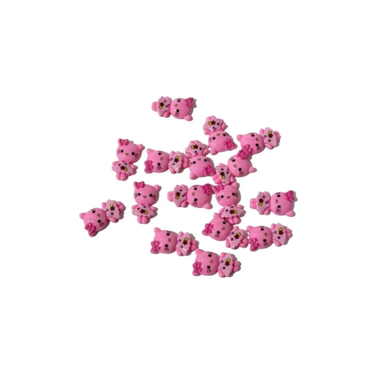Flat Base Cute Kitty Cabochon Motif for Craft Packing or Decoration - 11596
