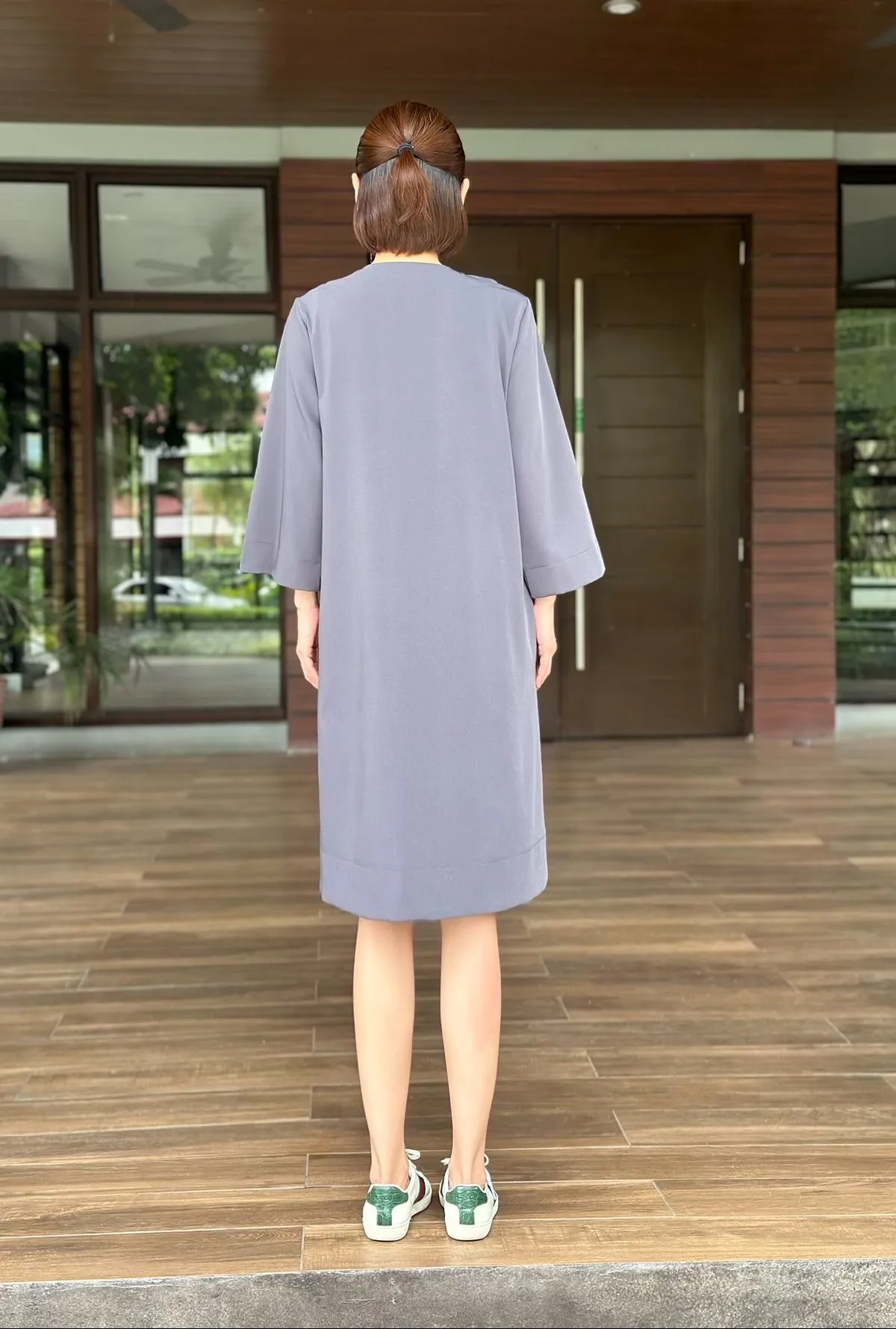 Fleurine Dress in Grey