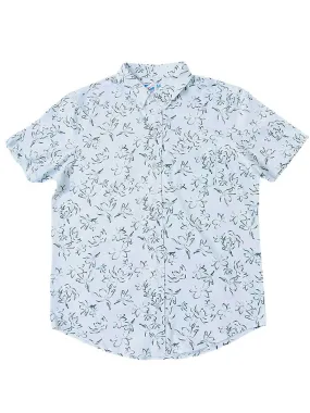 Floral Print Short Sleeve Button Down Shirt
