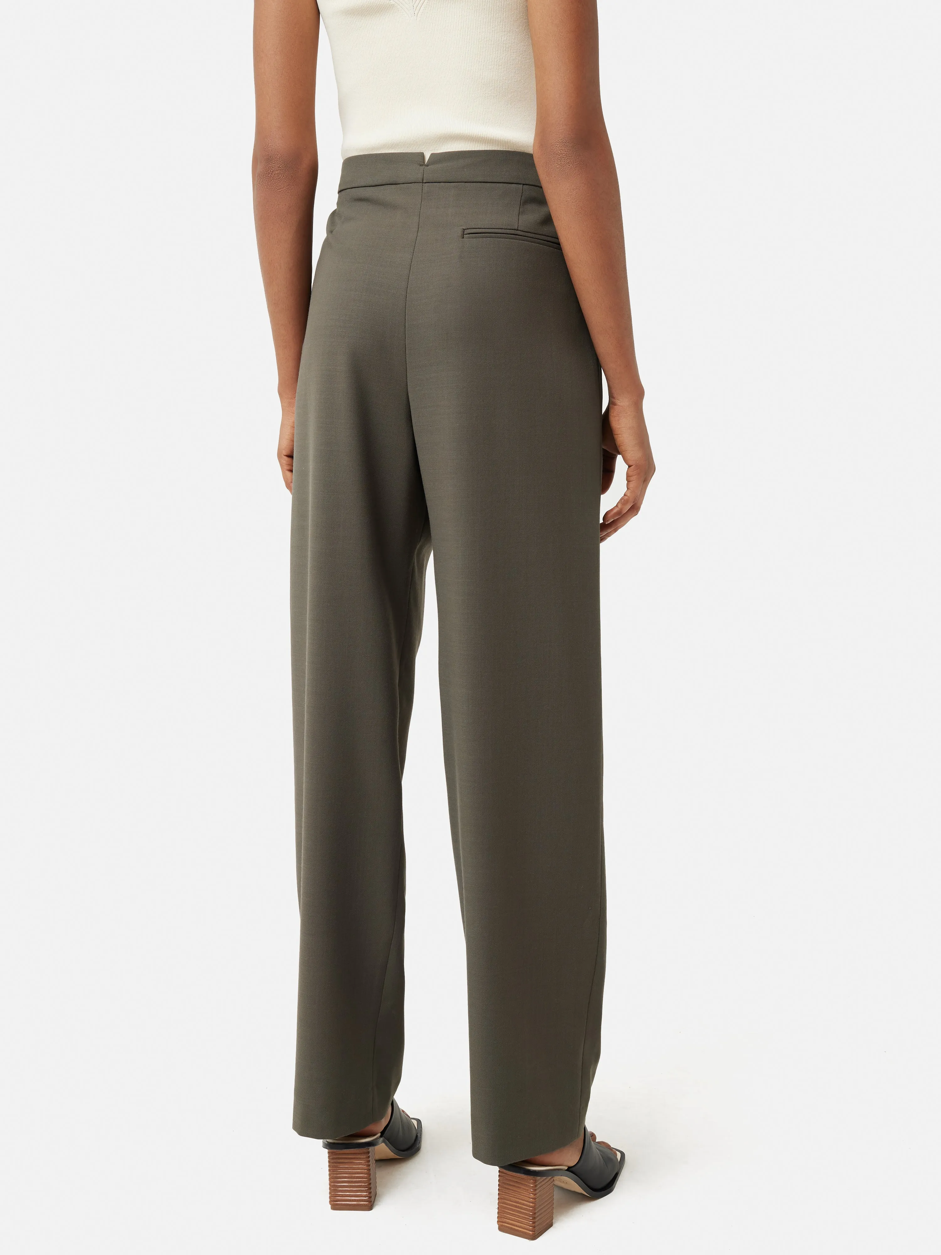 Fluid Twill Chaplin Trouser | Grey