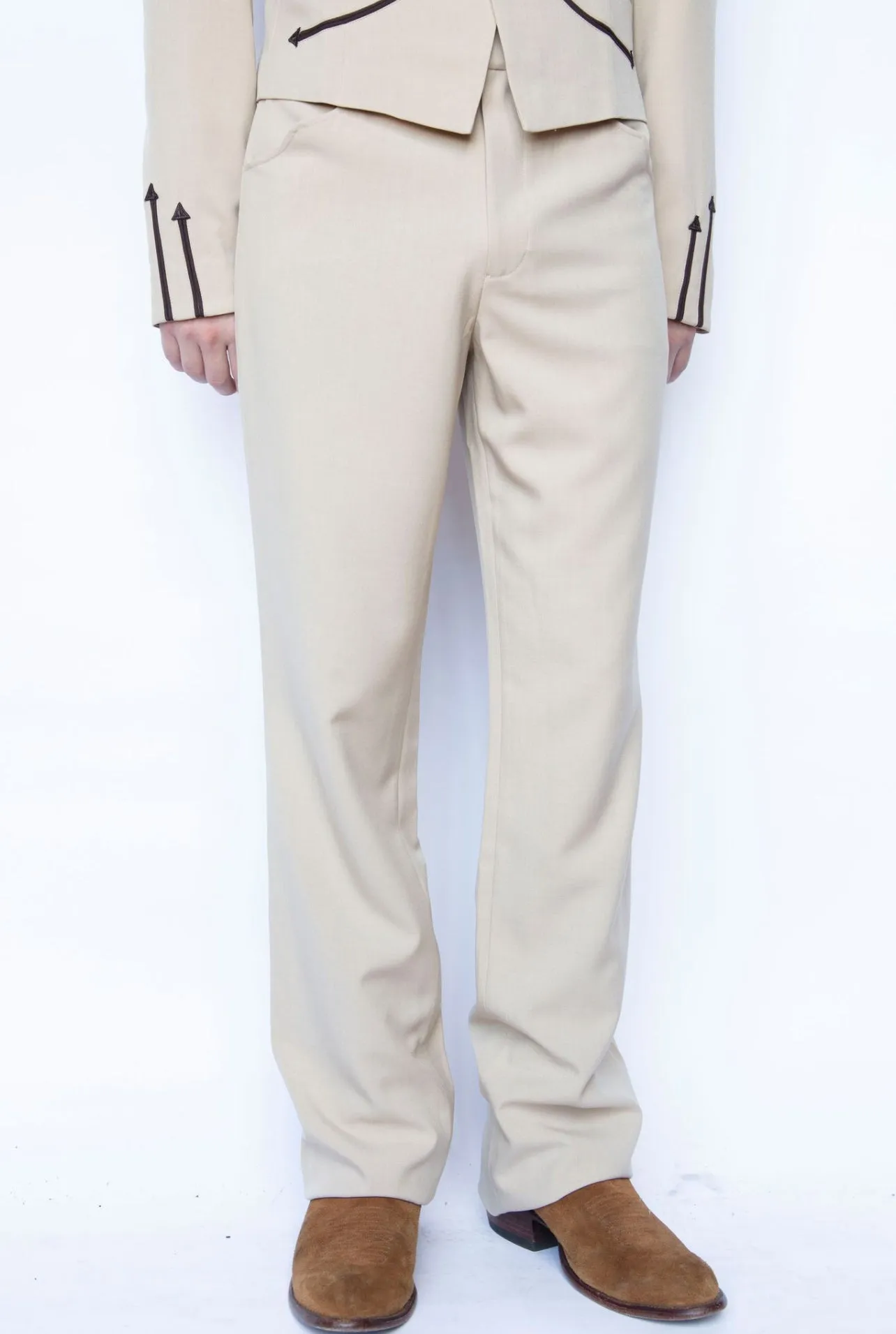 Franklin Unisex Western Pants Tan