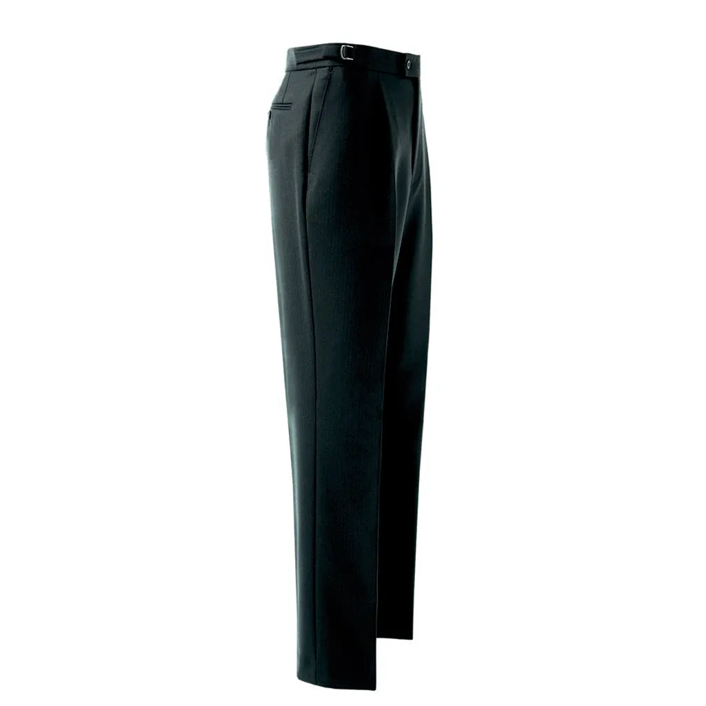 Herringbone Trouser Black