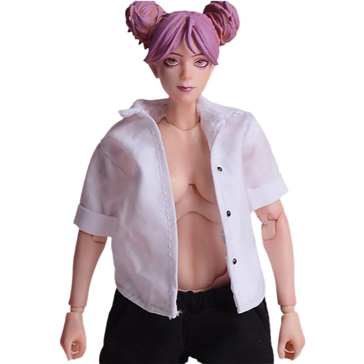 HiPlay ATStory, Machine Girl Shirt White Color, Doll Clothes For 6-inches Figure