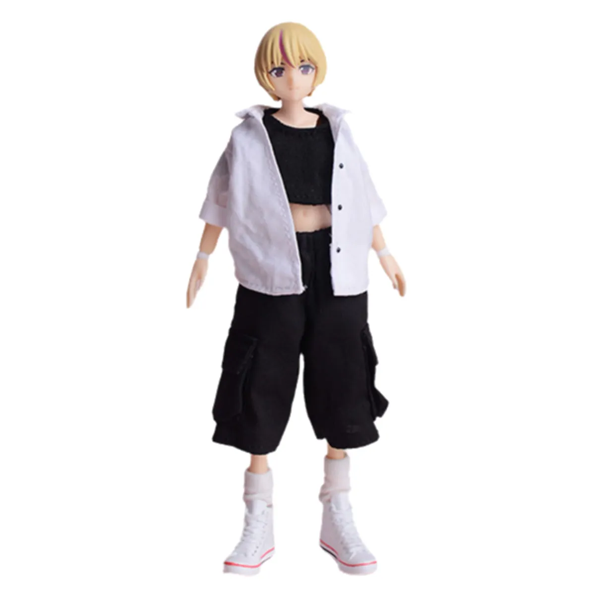 HiPlay ATStory, Machine Girl Shirt White Color, Doll Clothes For 6-inches Figure