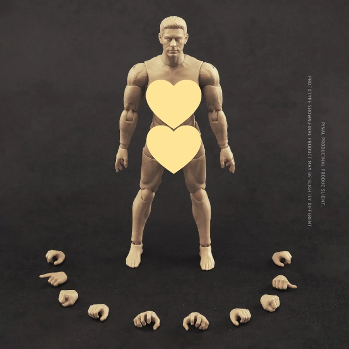 HiPlay CRAZY FIGURE, Jointed Body Shape, Movable Male Figure Body