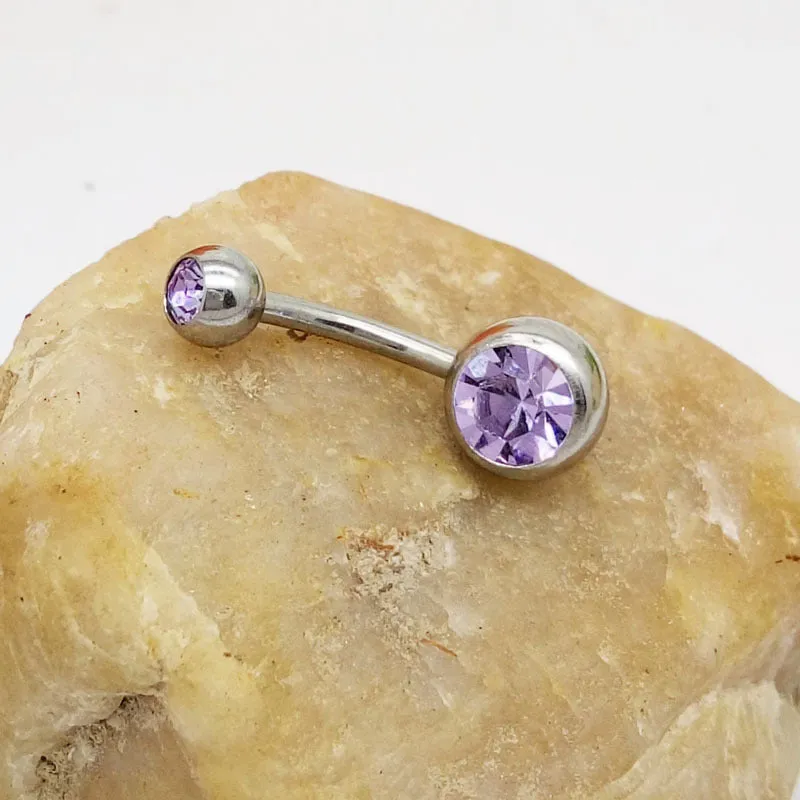 Hypoallergenic Titanium Steel Navel Buckle Belly Jewelry