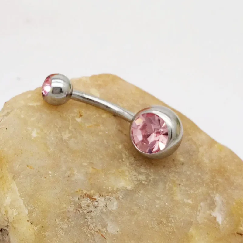Hypoallergenic Titanium Steel Navel Buckle Belly Jewelry