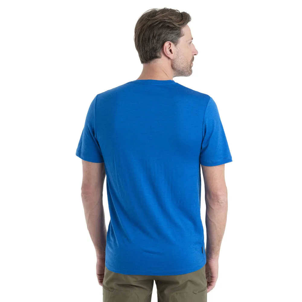 Icebreaker Men's Merino 150 Tech Lite II Short Sleeve Tee Natural Ski Tour