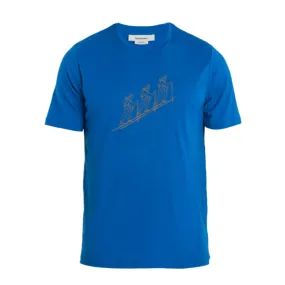 Icebreaker Men's Merino 150 Tech Lite II Short Sleeve Tee Natural Ski Tour