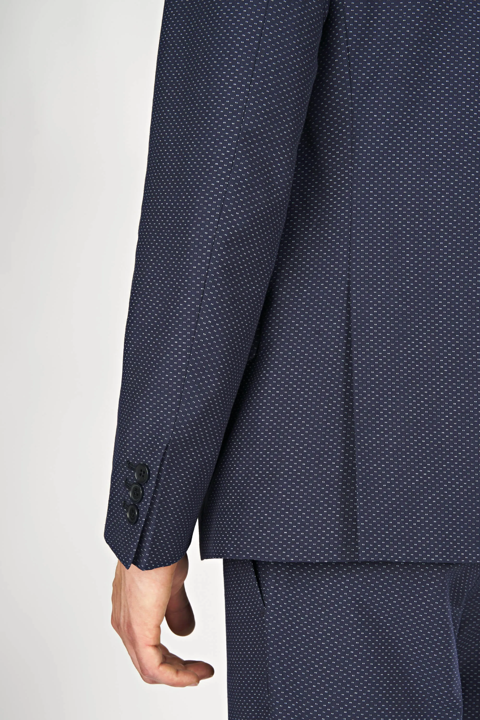 Jacquard Fancy Techno-Fabric Suit
