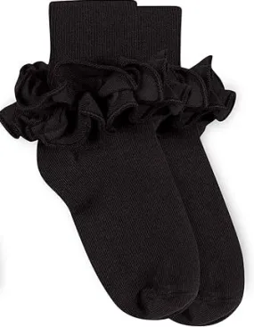 Jefferies Ruffle Lace Black