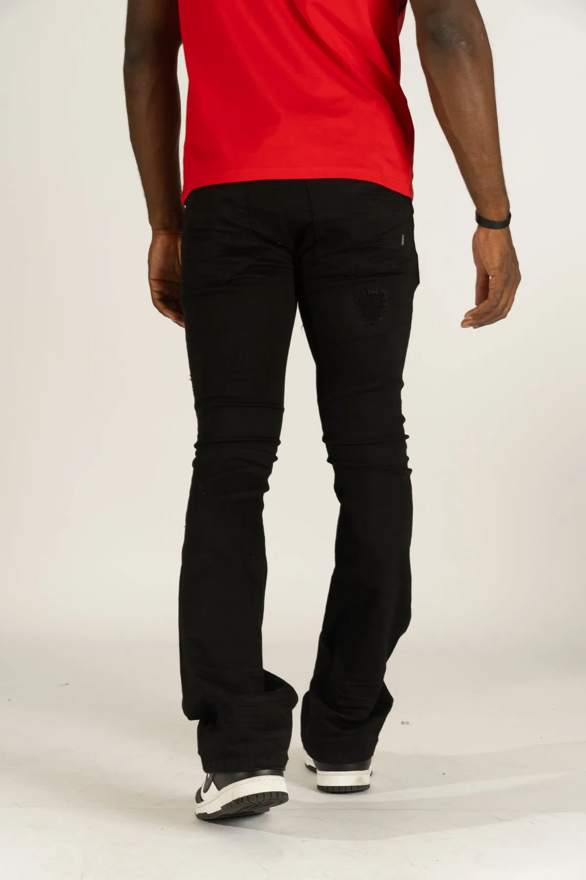 M1948 Benini Twill Stacked Jeans - Black