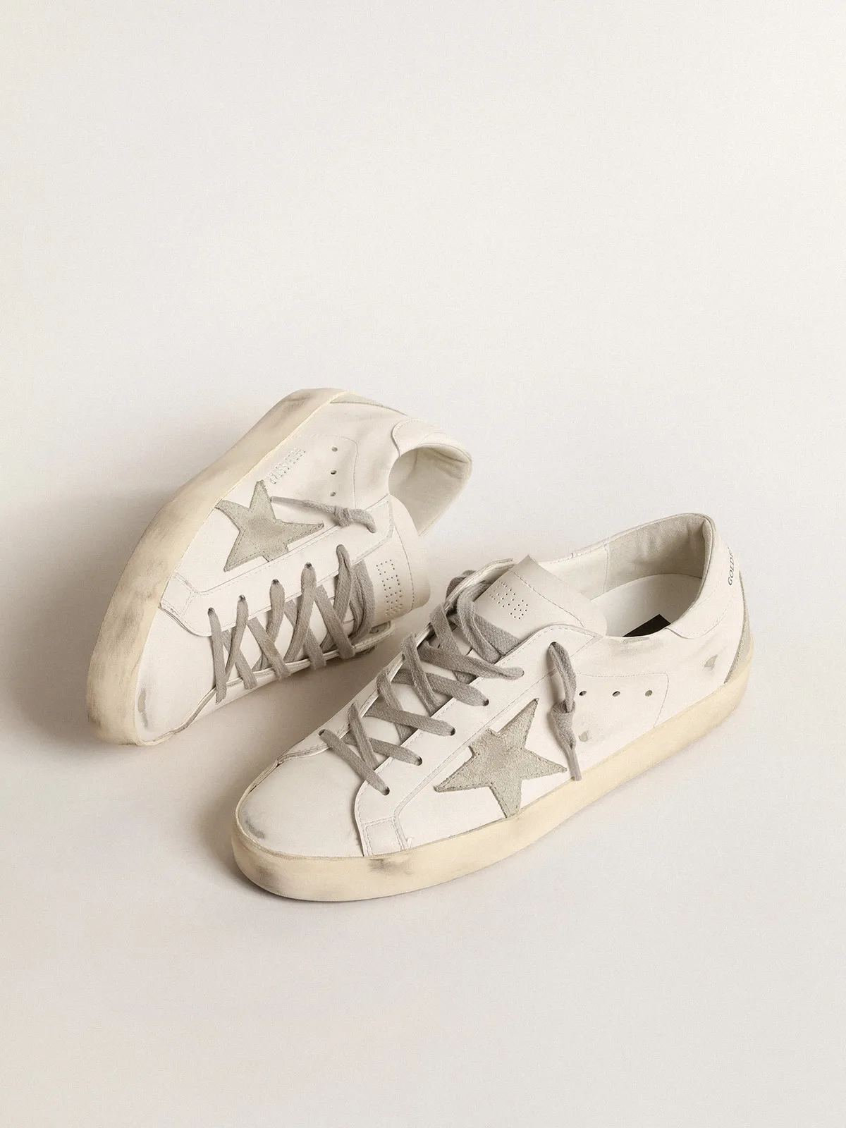 Men’s bio-based Super-Star with ice-gray suede star
