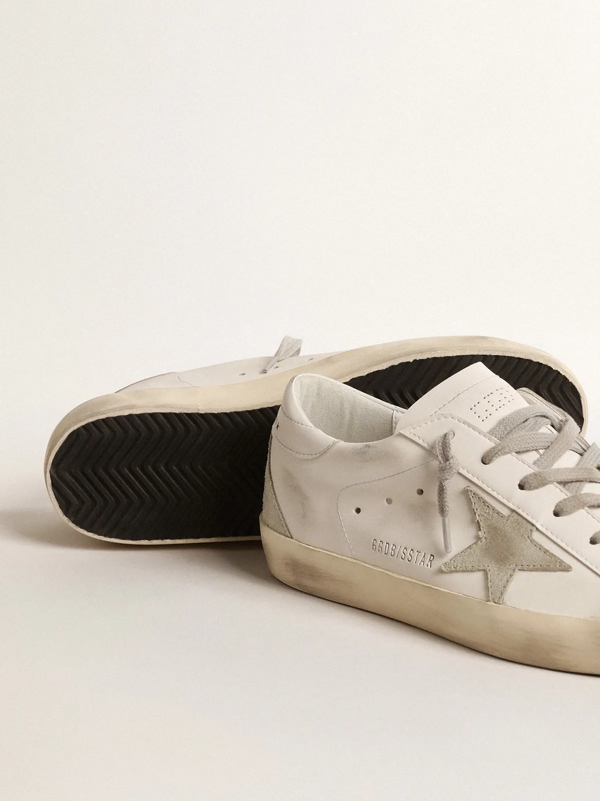 Men’s bio-based Super-Star with ice-gray suede star