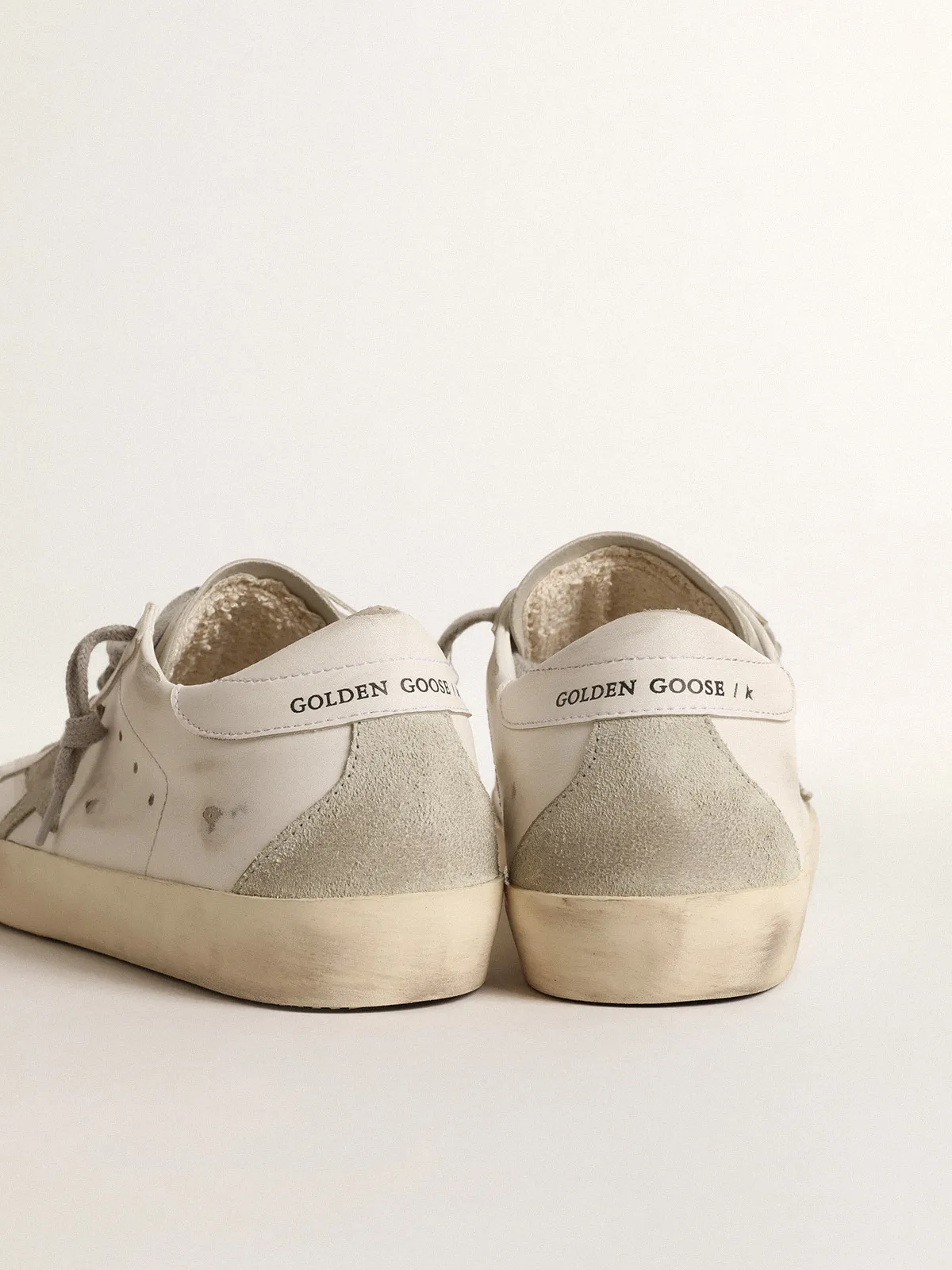 Men’s bio-based Super-Star with ice-gray suede star