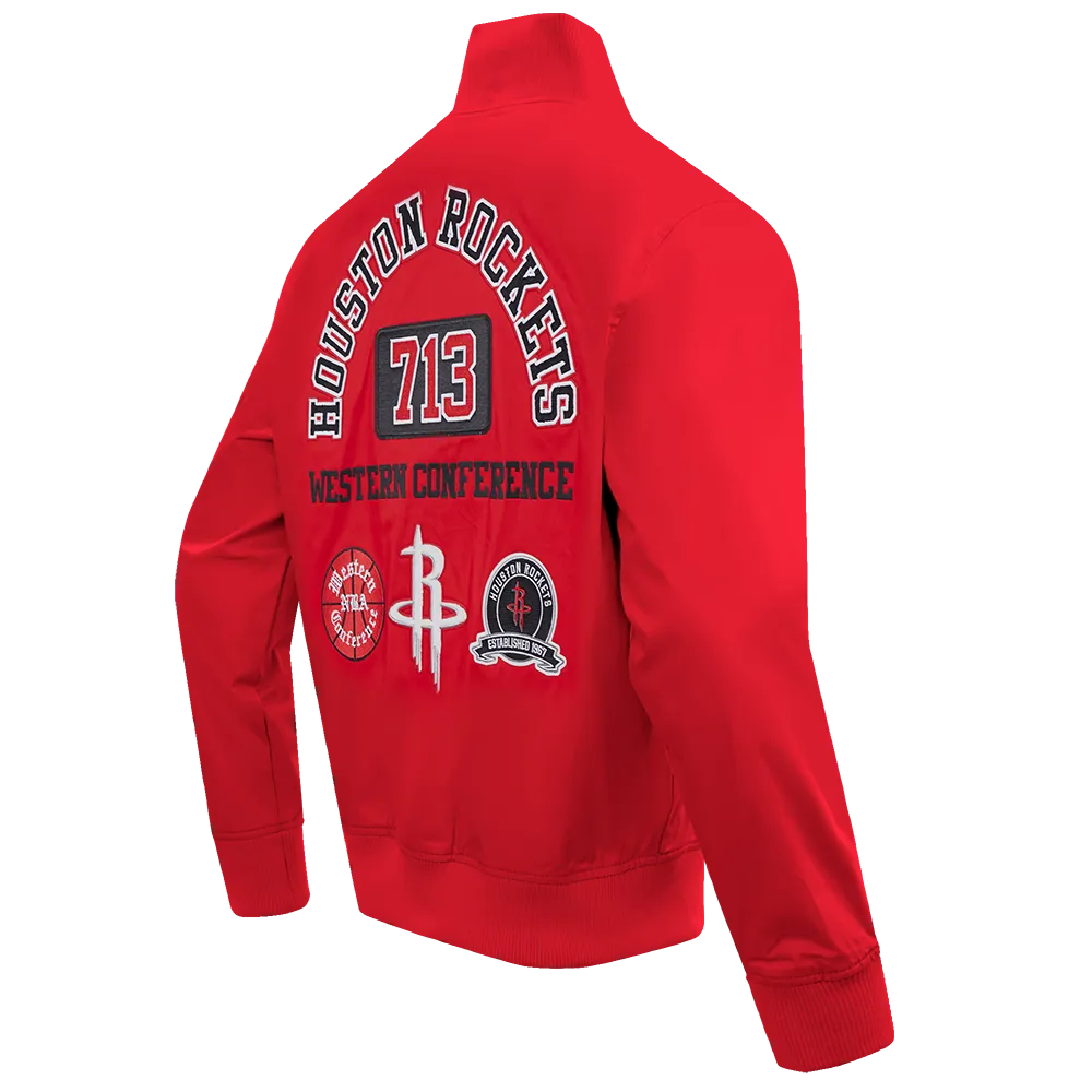 Men's Houston Rockets Pro Standard 713 Edition Rib Twill Jacket