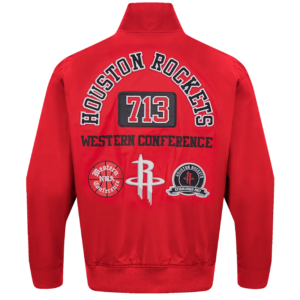 Men's Houston Rockets Pro Standard 713 Edition Rib Twill Jacket