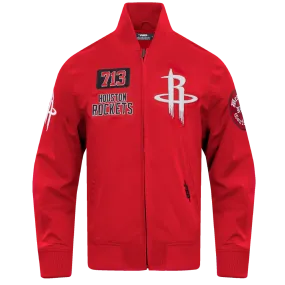 Men's Houston Rockets Pro Standard 713 Edition Rib Twill Jacket