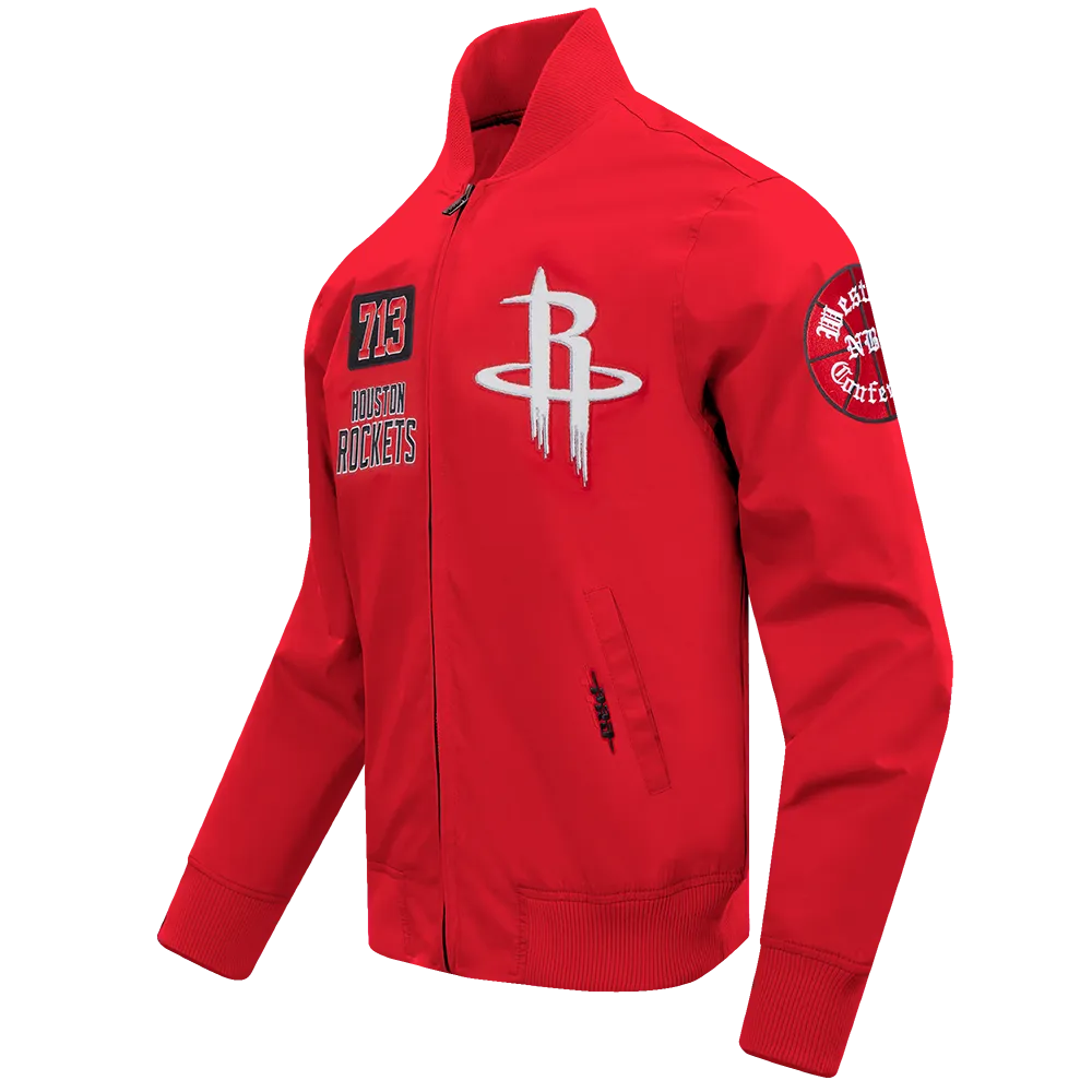 Men's Houston Rockets Pro Standard 713 Edition Rib Twill Jacket