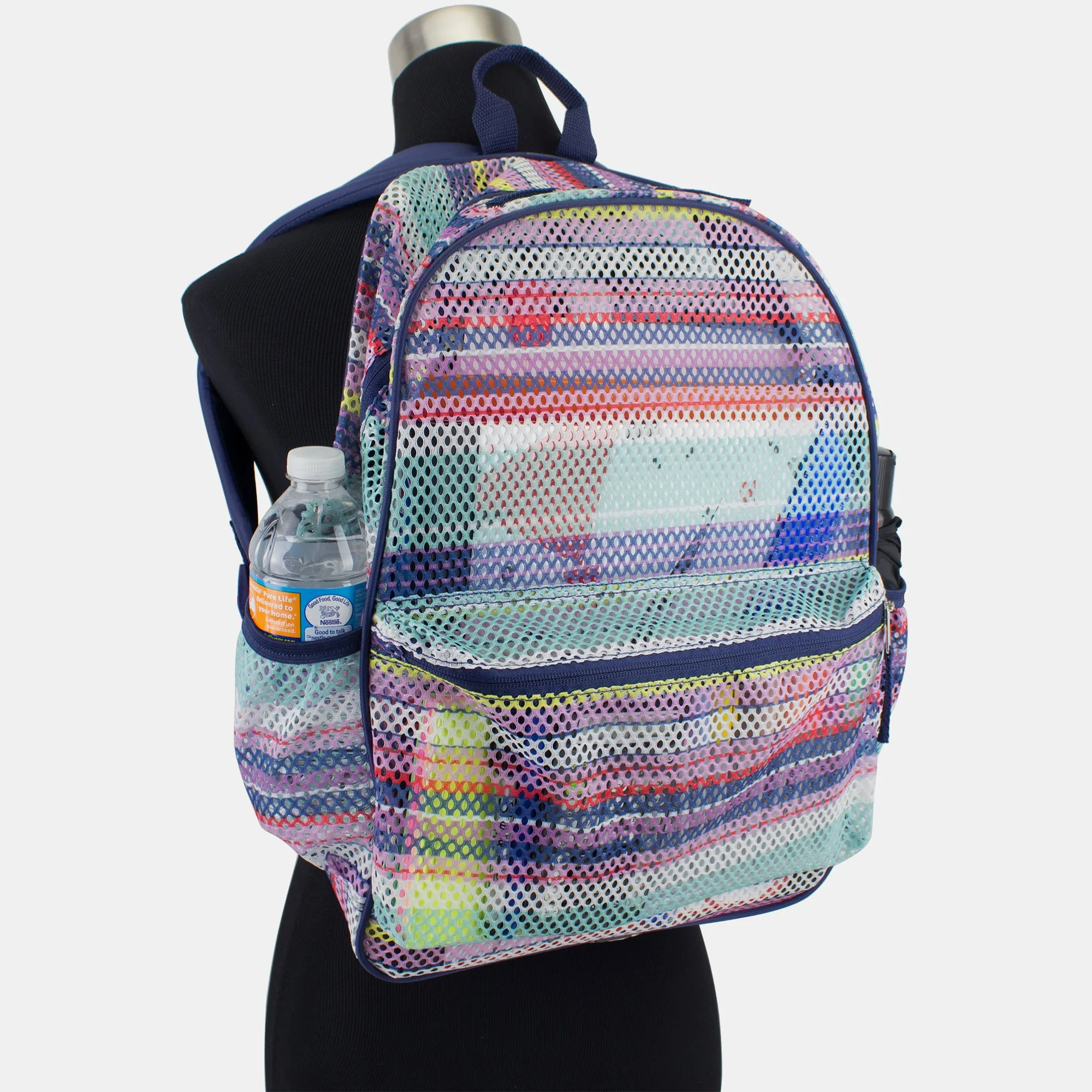 Mesh Backpack, Red/Black