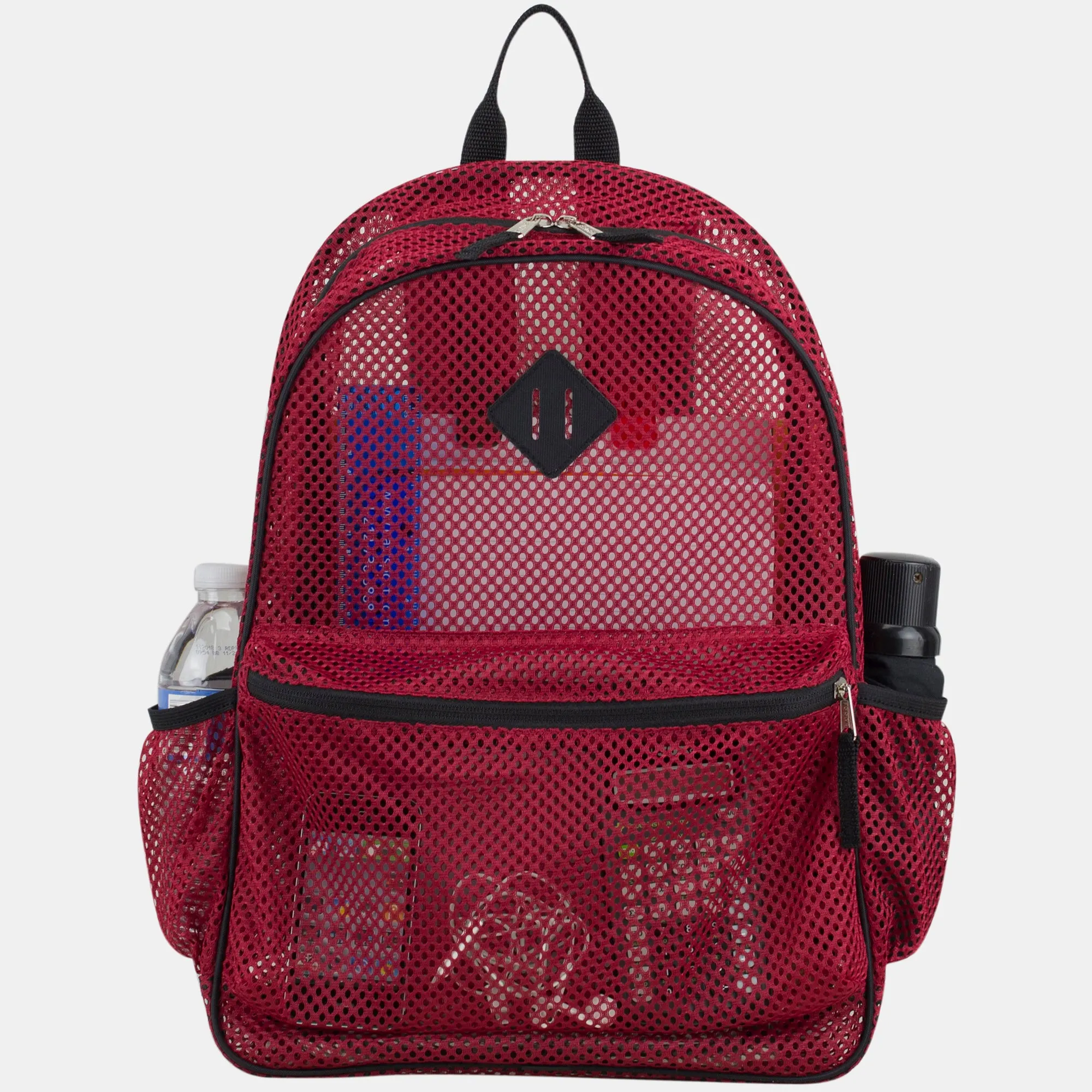 Mesh Backpack, Red/Black