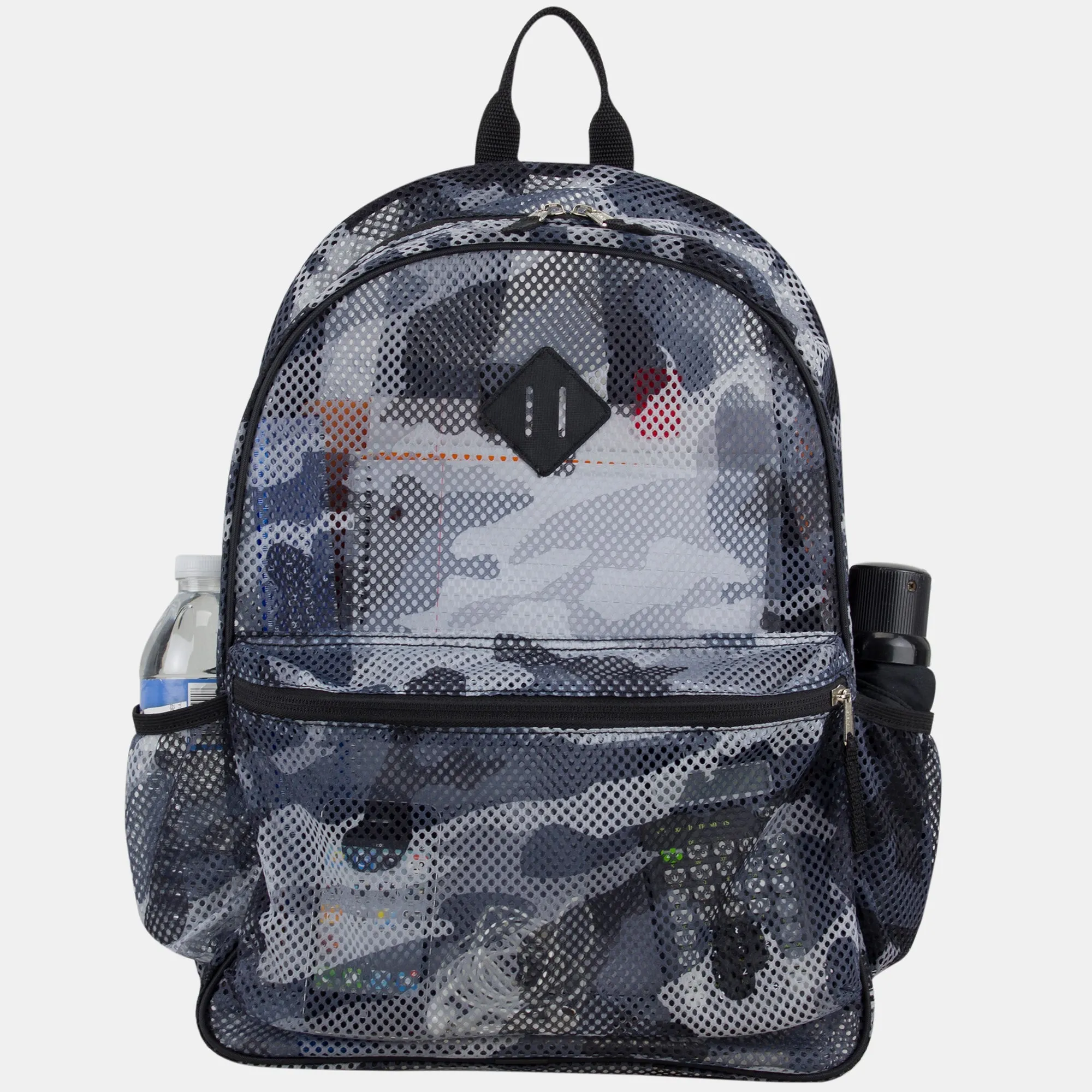 Mesh Backpack, Red/Black