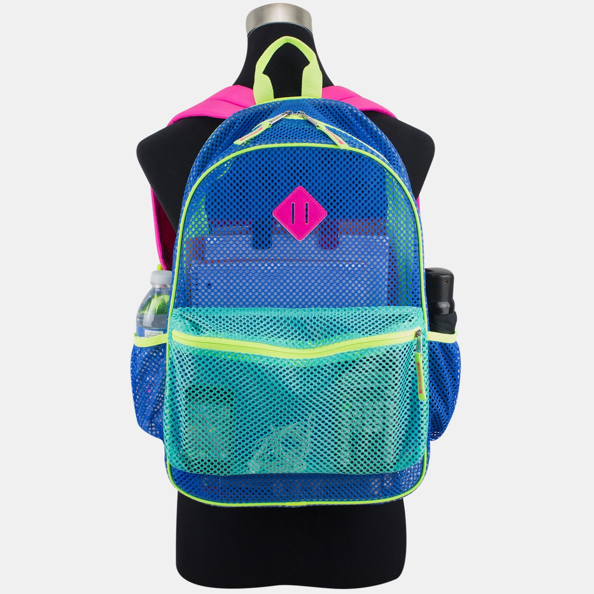 Mesh Backpack, Red/Black