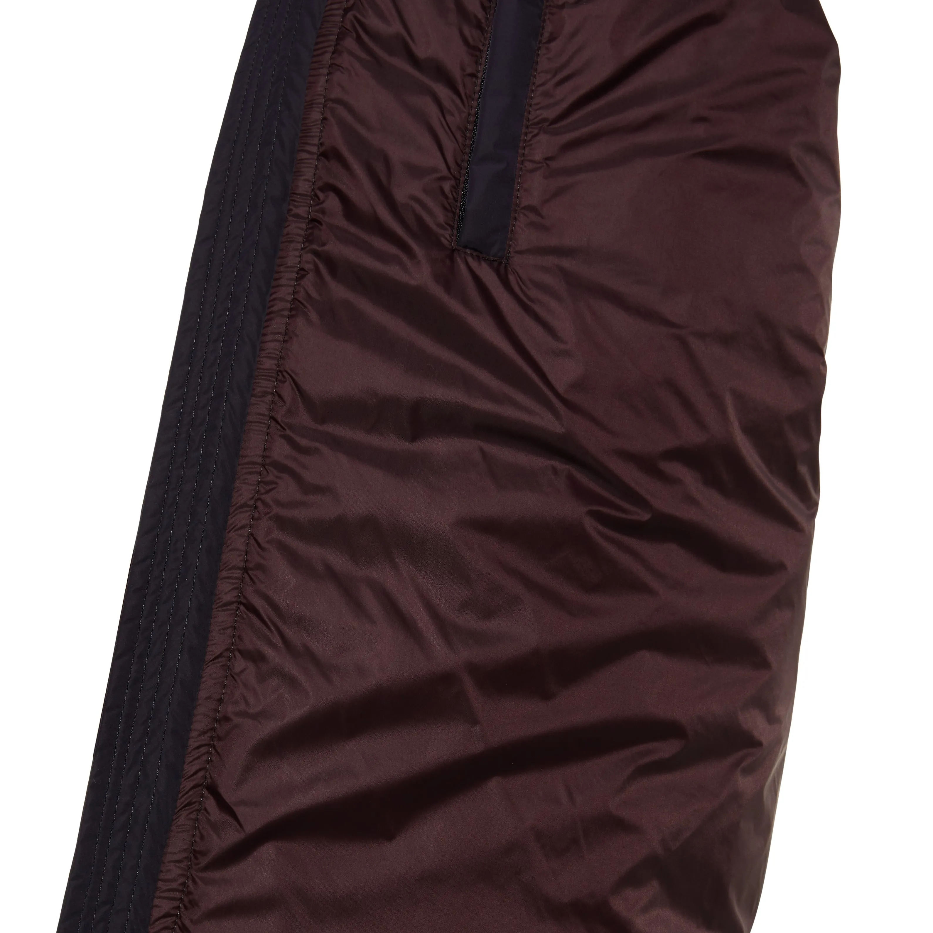 Mixed Media Stretch Wool Bomber, Charcoal
