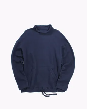 Mock LS Crew Fleece - Navy