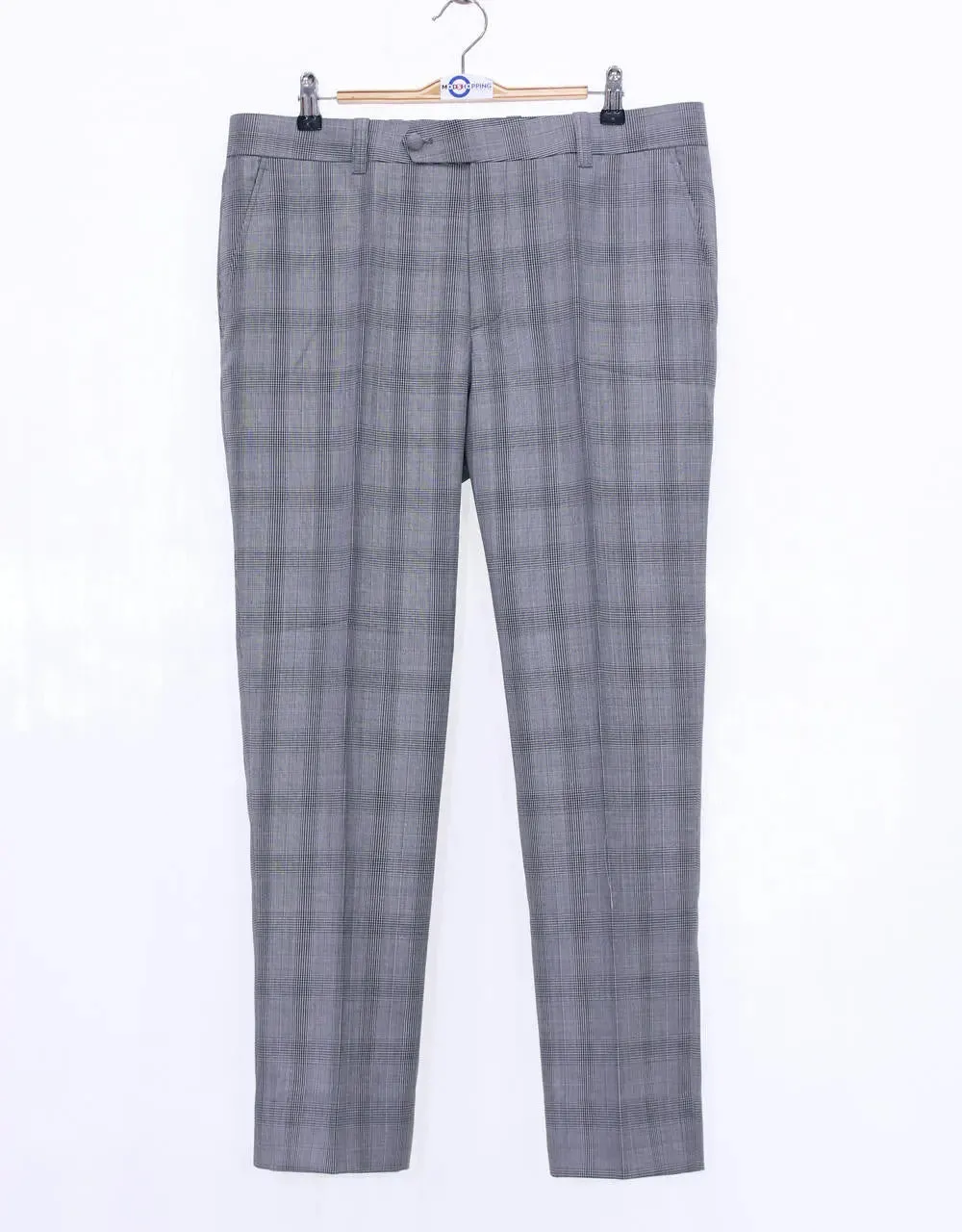 Mod Trouser | Grey Prince Of Wales Check Trouser