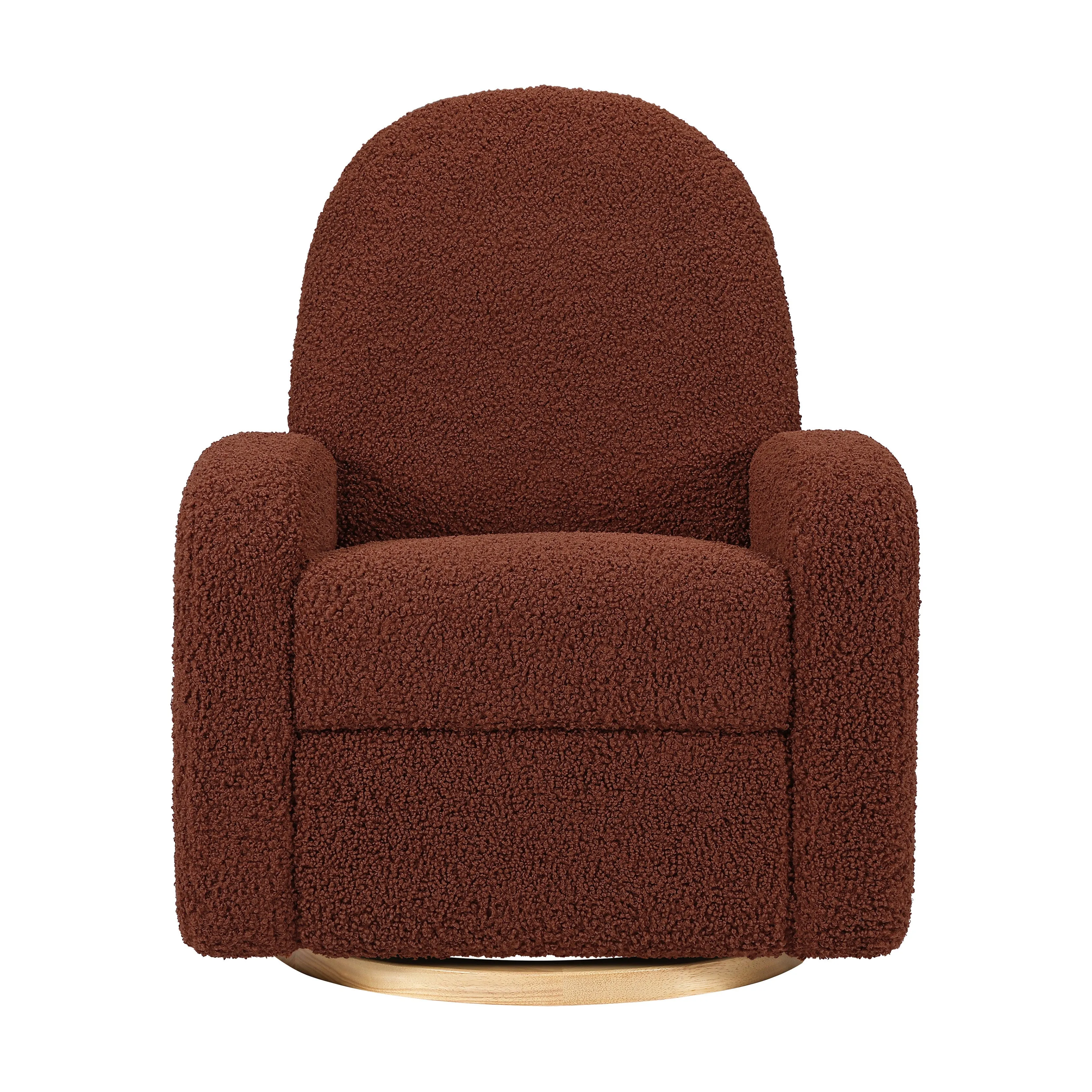 Nami Electronic Recliner and Swivel Glider Recliner in Teddy Loop with USB port