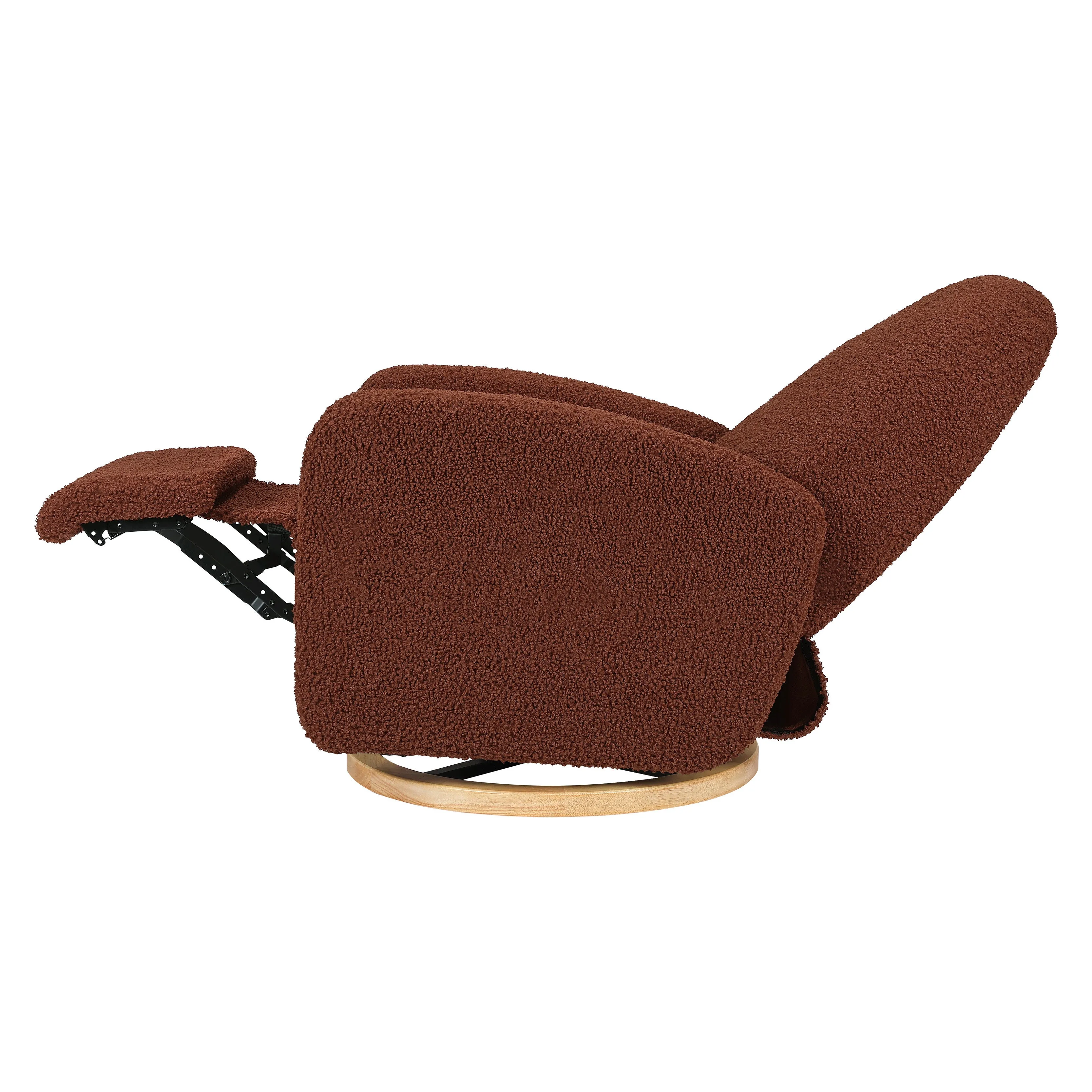 Nami Electronic Recliner and Swivel Glider Recliner in Teddy Loop with USB port