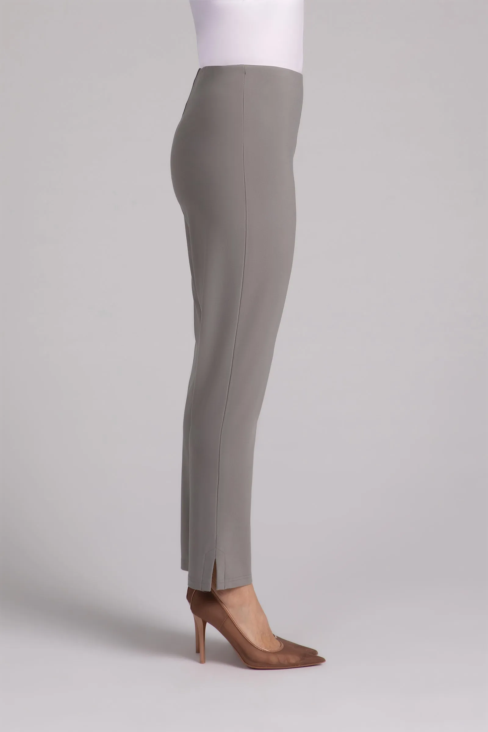 Narrow Pant Midi | Taupe