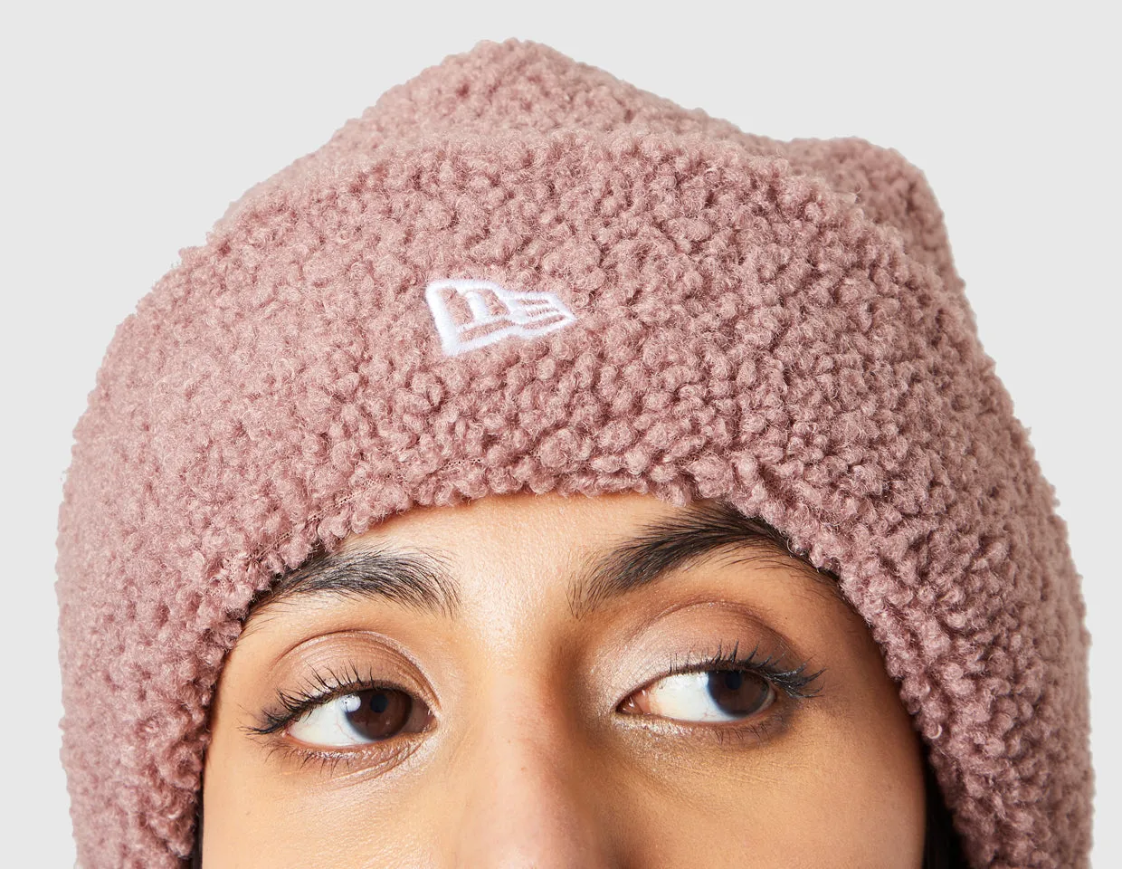 New Era Borg Beanie / Taupe - size? exclusive