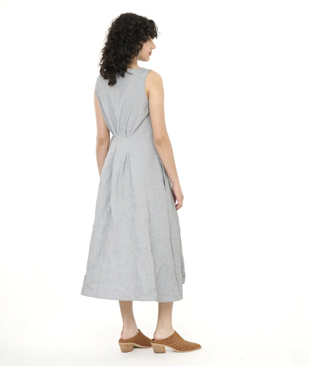 Niche - Crush Pinstripe - Abbie Dress - Grey