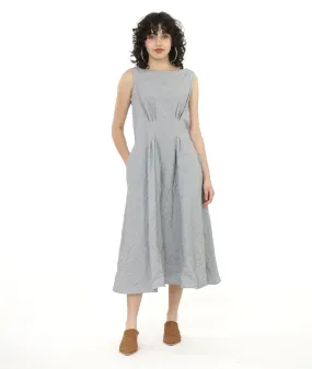 Niche - Crush Pinstripe - Abbie Dress - Grey