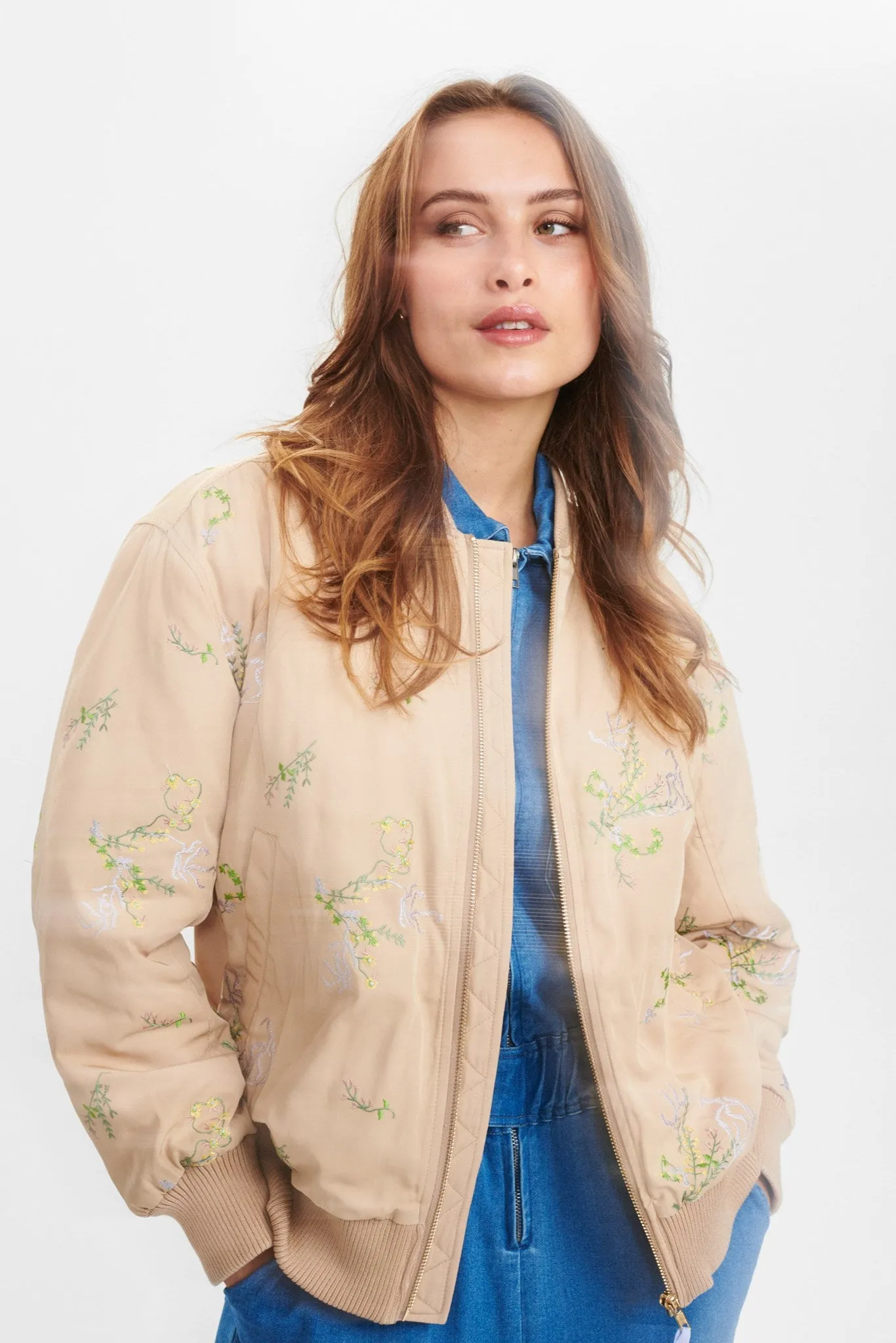 NUASSIS BOMBER JACKET - Sesame