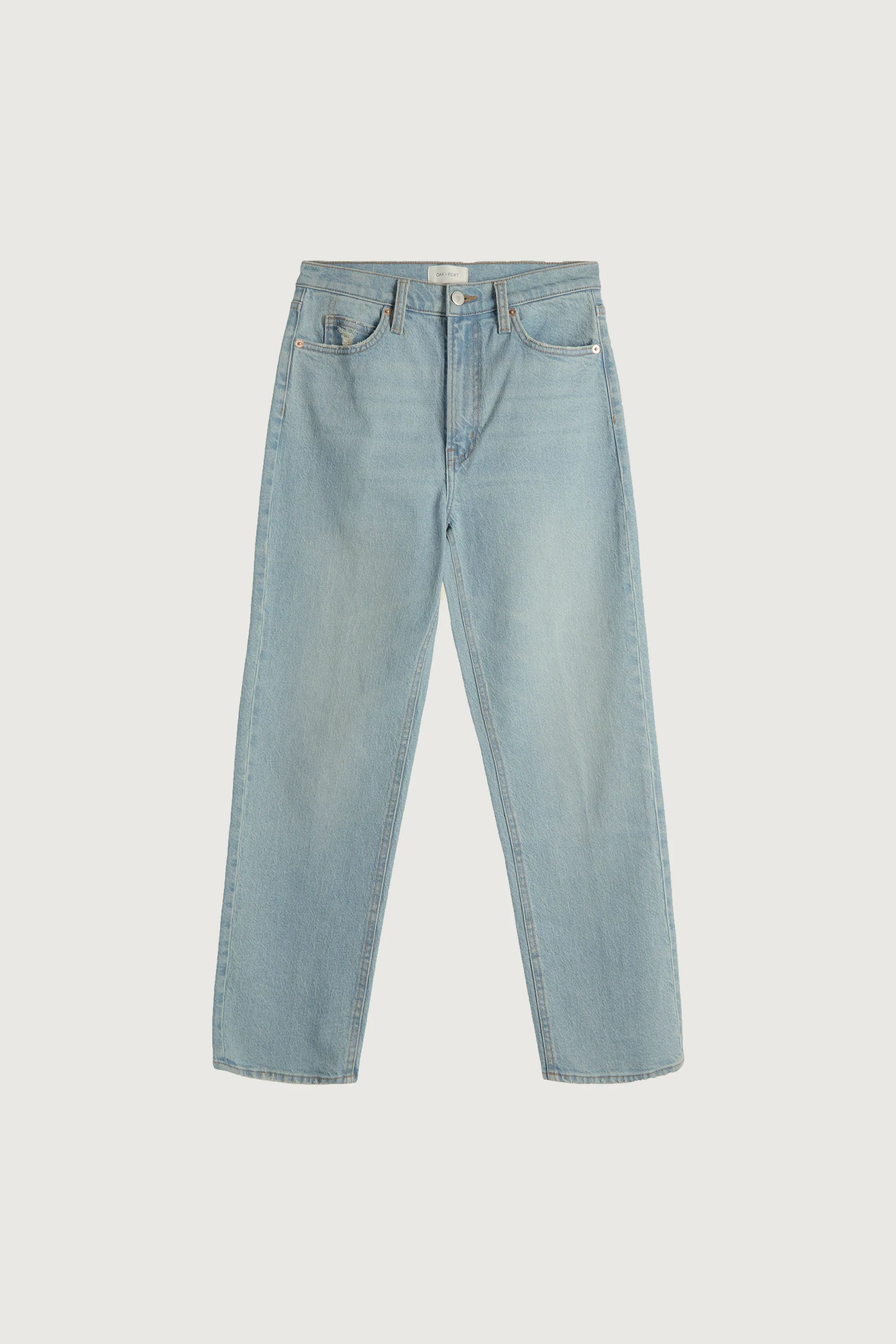 OAK ESSENTIAL STRAIGHT LEG HIGH-RISE JEAN