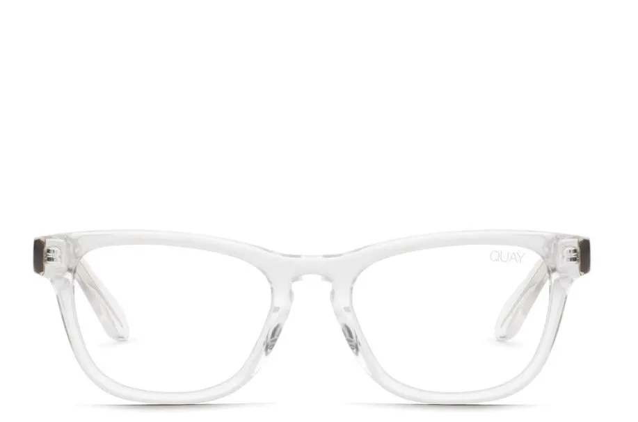 Quay Hardwire Mini Glasses Clear/Clear Blue Light