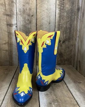 " Yellowstone & Blue " Calf Tres Outlaws Men's Classic 4411