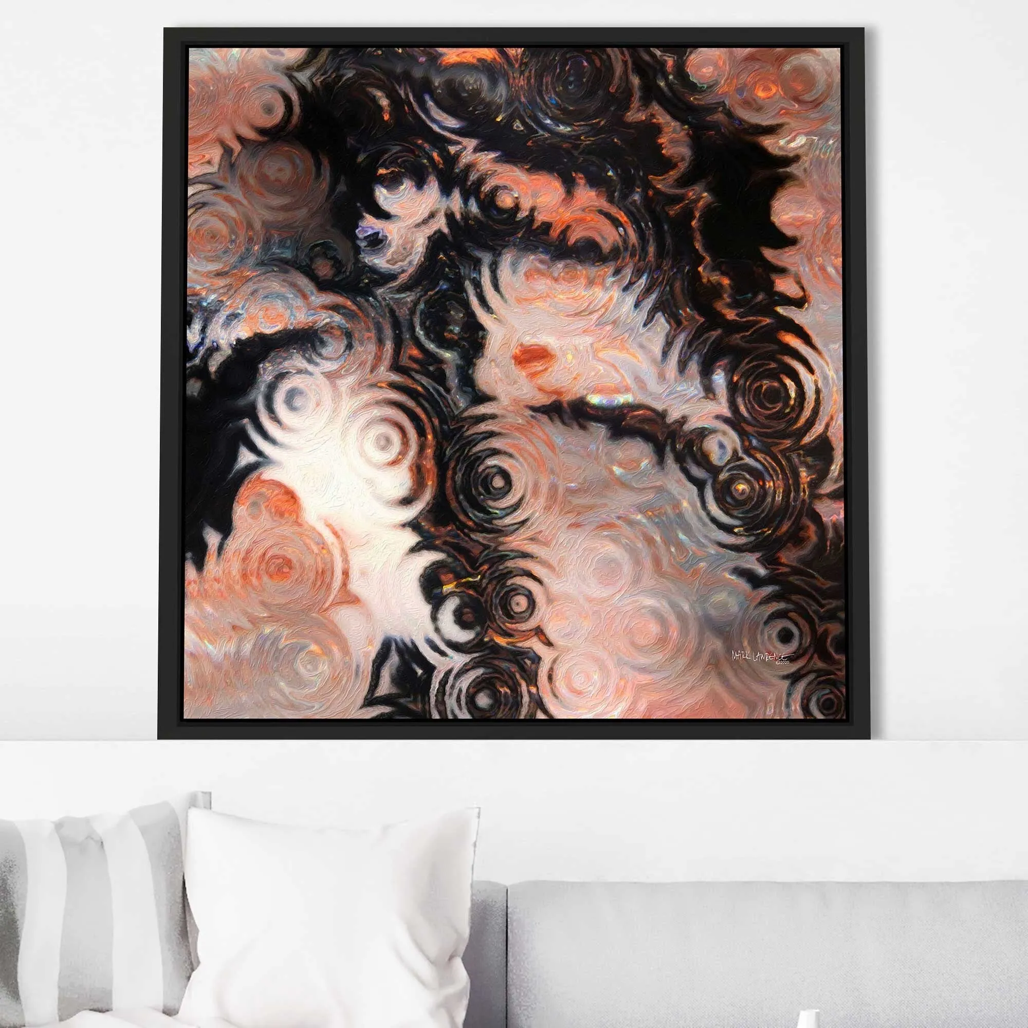 "2 Kings 20 5 I Will Heal You(Square)" by Mark Lawrence Print on Floating Frame