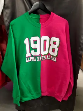 "Cosmo & Wanda" Classic Color-Block Crew