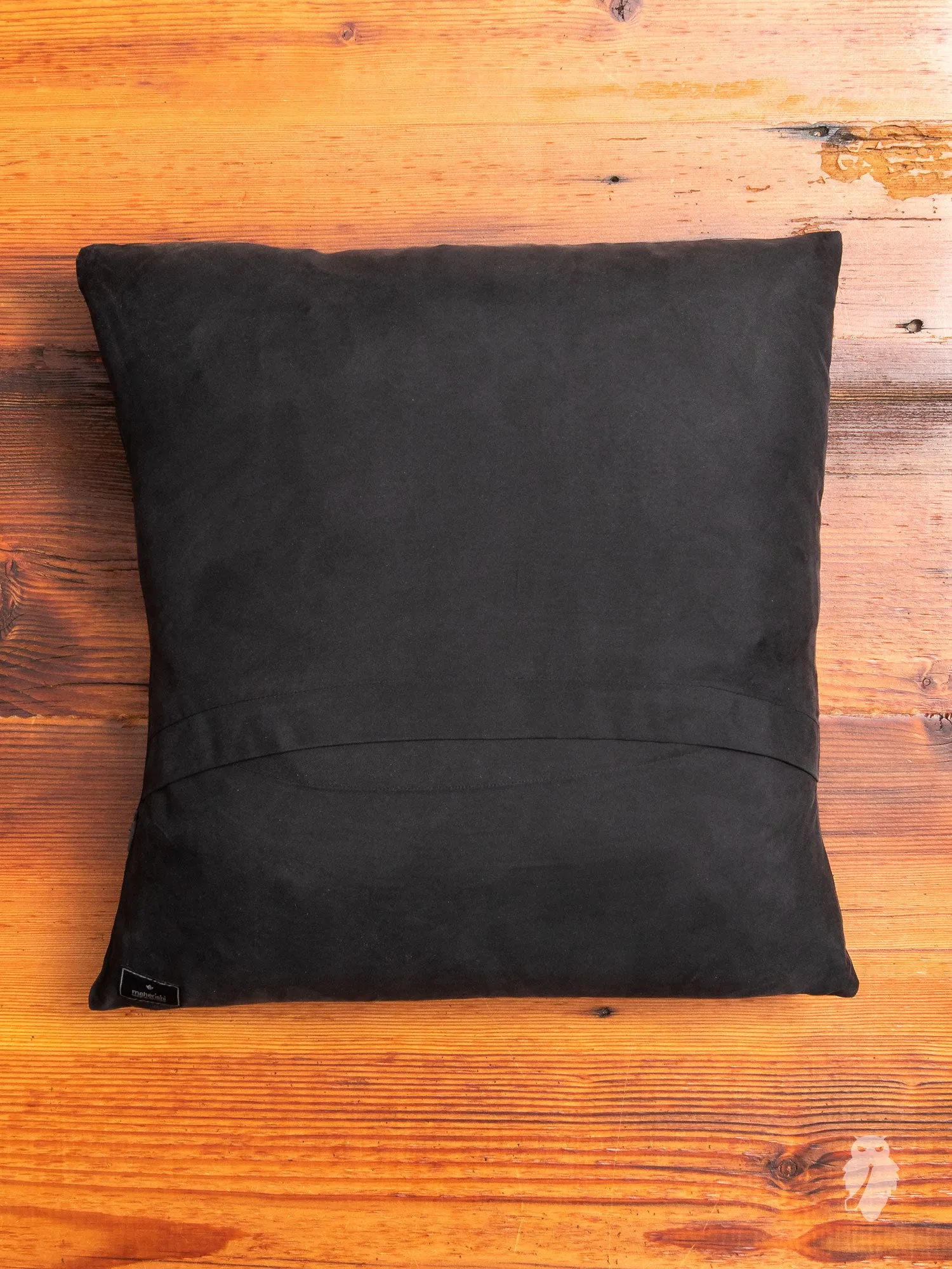 "Tygers of Darkness" Embroidered Pillow in Black