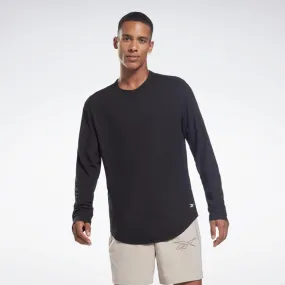 Reebok Apparel Men ACTIVCHILL DREAMBLEND Long Sleeve Shirt BLACK