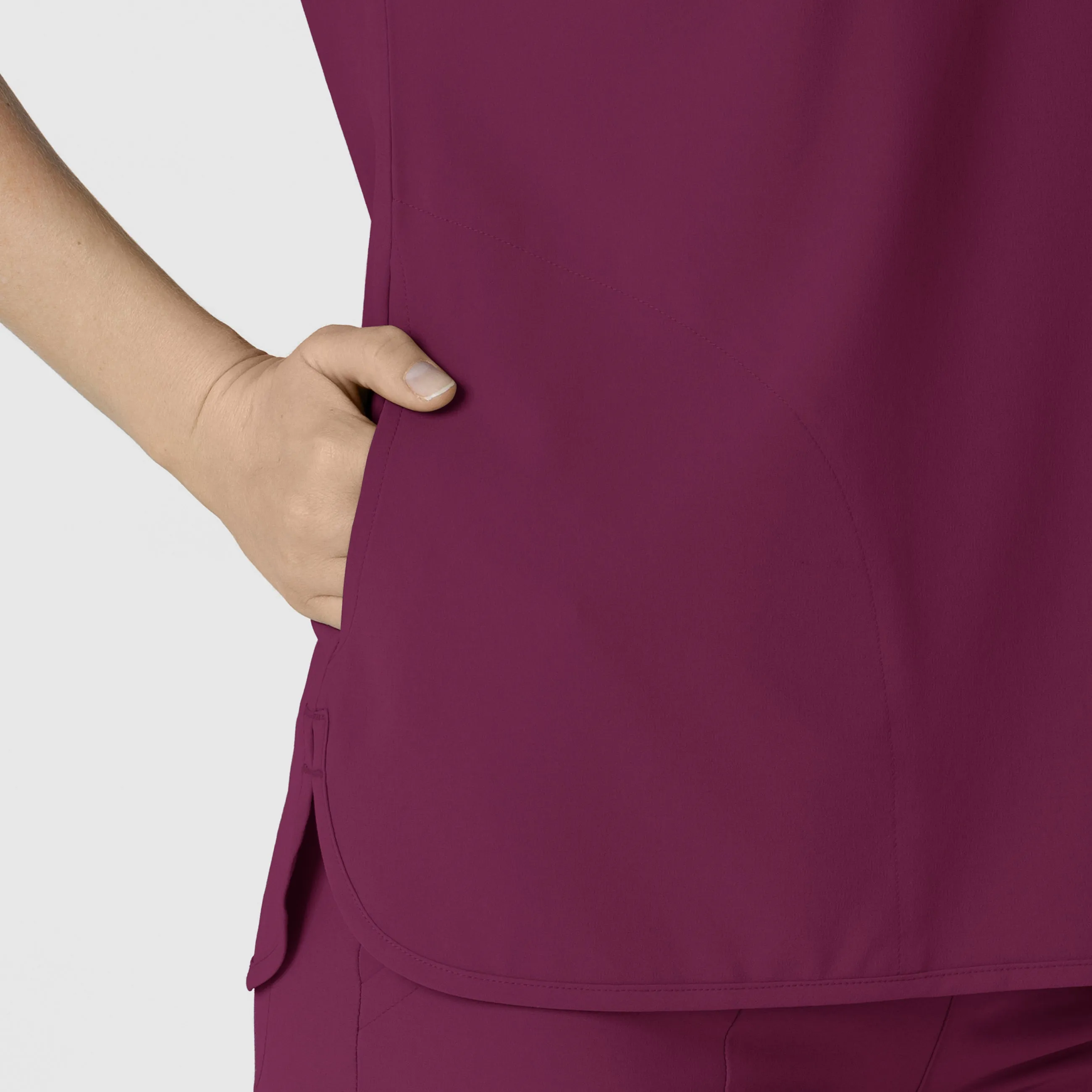 RENEW Women's Dolman Scrub Top - Wine