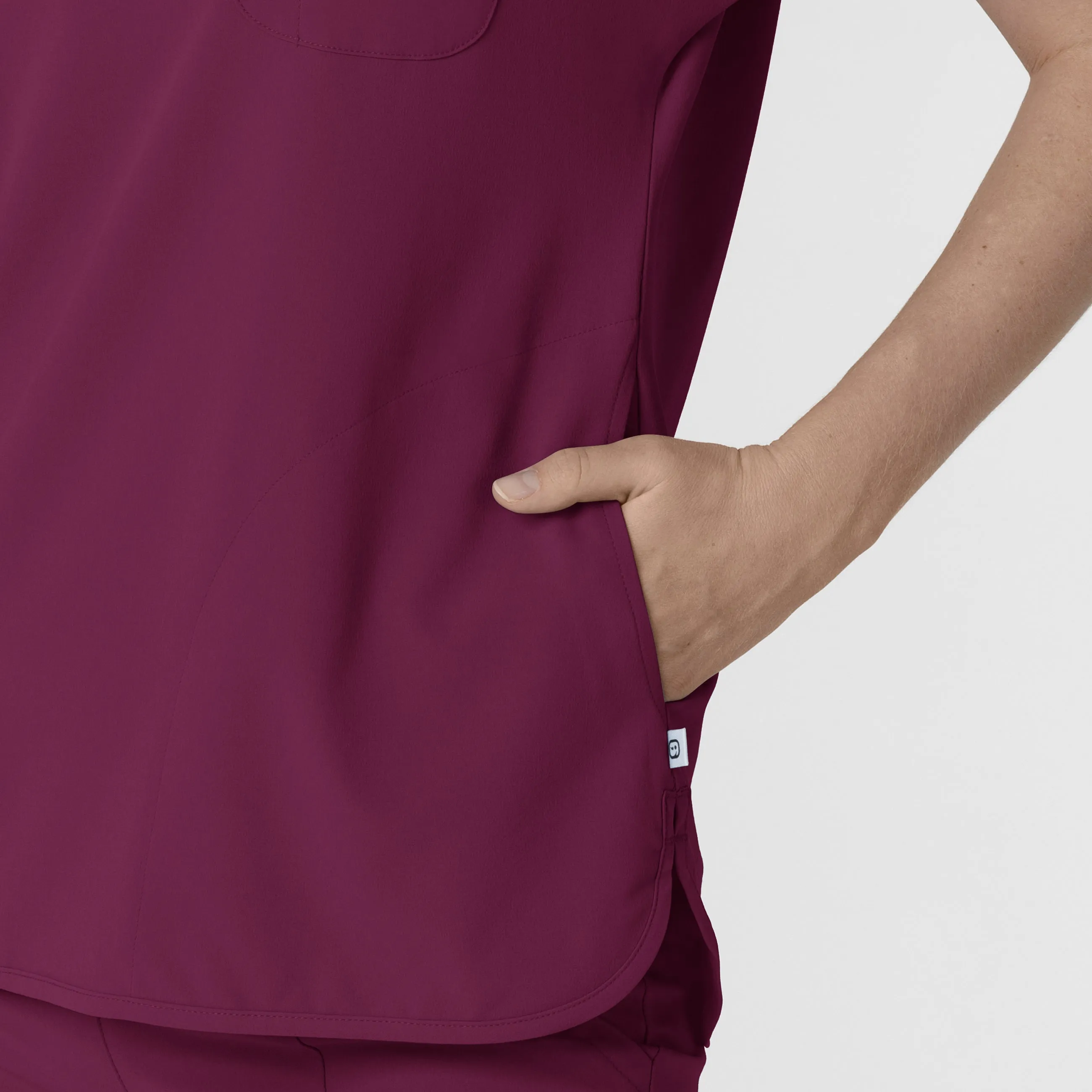 RENEW Women's Dolman Scrub Top - Wine