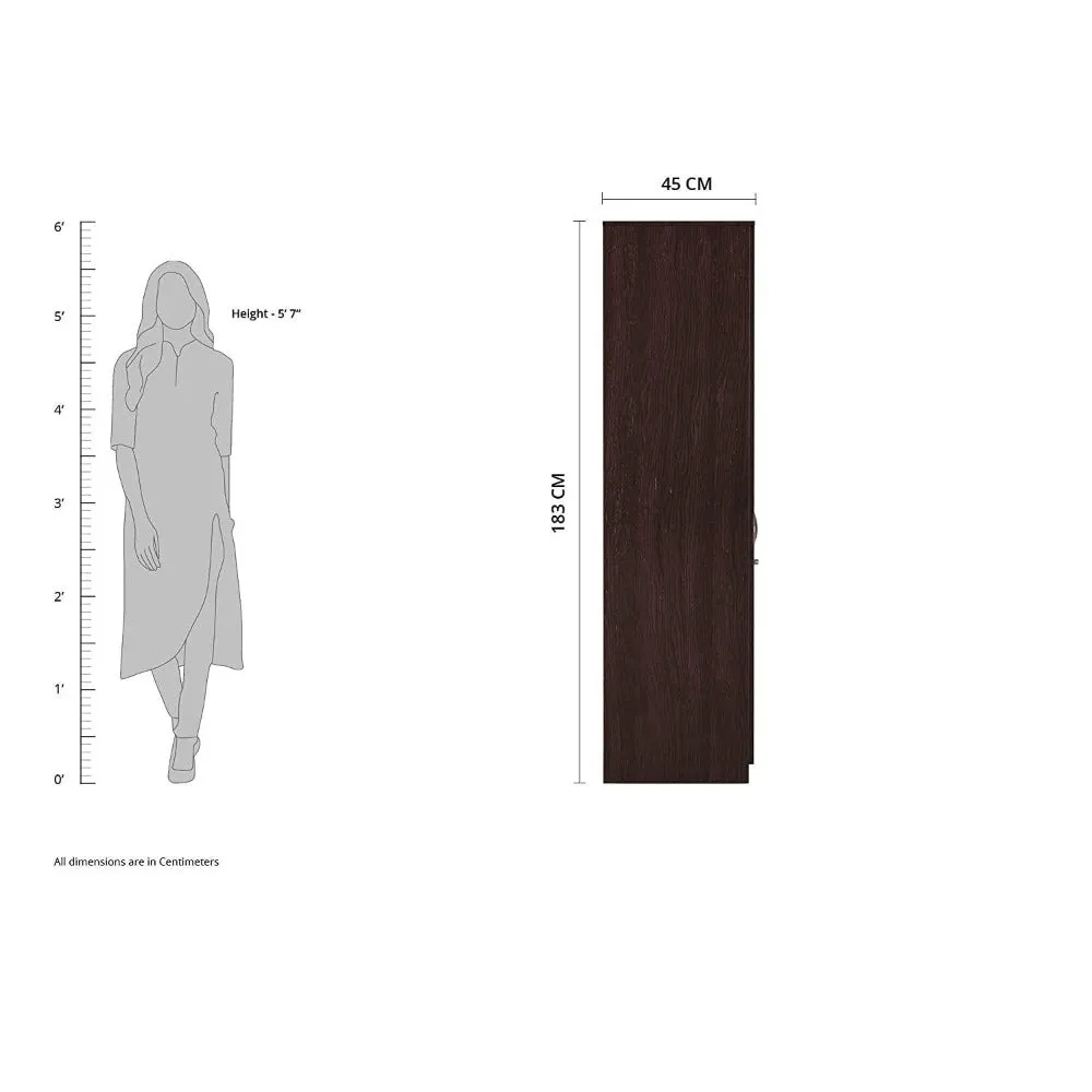 Rolx Medusa Engineered Wood Wardrobe Wenge Finish