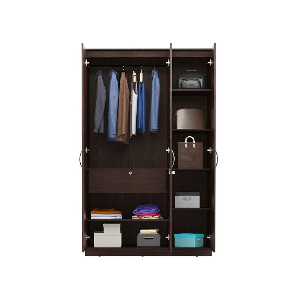 Rolx Medusa Engineered Wood Wardrobe Wenge Finish
