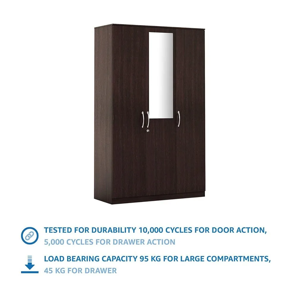 Rolx Medusa Engineered Wood Wardrobe Wenge Finish