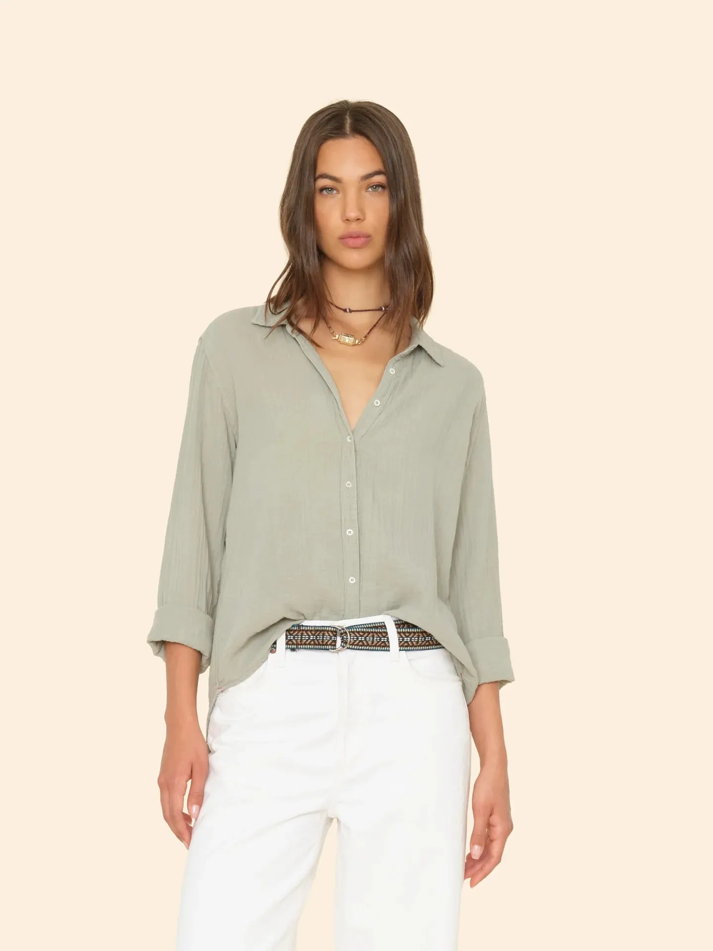 Scout Shirt in Aqua Grey